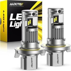 imageAUXITO H13 9008 Fog Bulb 6500K White30000LM Brightness Canbus Ready Wireless Plug and Play Pack of 2H13 9008