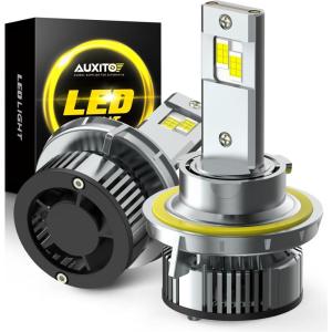 imageAUXITO H4 Bulbs 900 Brightness 6500K Cool White CSP Chips 9003 Fog Lamps Replacement Play and Plug Pack of 2H13