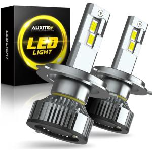 imageAUXITO H4 Bulbs 900 Brightness 6500K Cool White CSP Chips 9003 Fog Lamps Replacement Play and Plug Pack of 2H49003