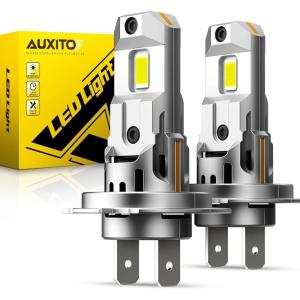 imageAUXITO H4 Fog Light Bulb 900 Brightness CSP LED Chips Fog Lamps Replacement Play and Plug Pack of 2H7