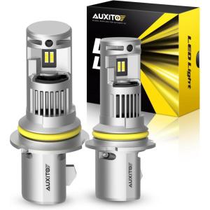 imageAUXITO HB4 9006 Light Bulbs 34000LM Super Bright 6500K Cool White Fog Light 11 Halogen ReplacementCooling Fan PlugampampPlay Pack of 29004HB1
