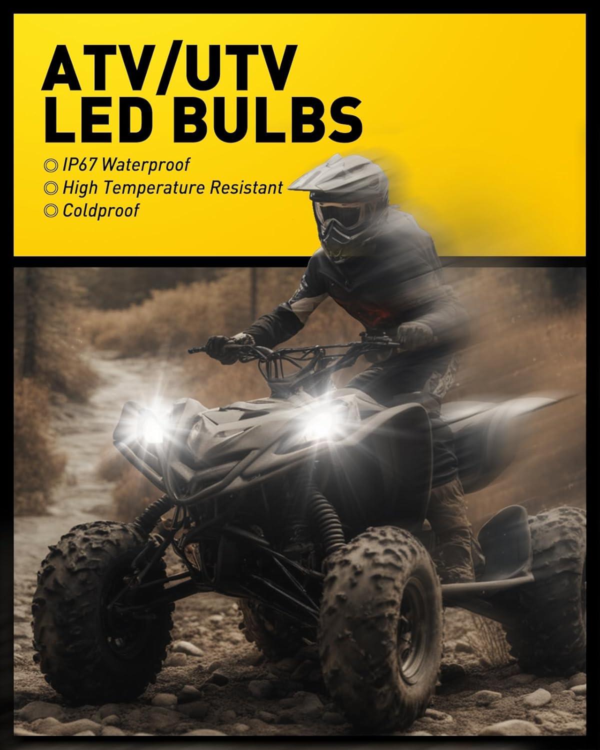 imageAUXITO D1S D1R Bulbs 24000Lumens 120W 6000K White 500 Brightness Xenon HID Replacement Lights Plug and Play Fog Light Bulbs Pack of 2