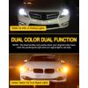 imageAUXITO 1157 Switchback LED Turn Signal Light Bulbs 2057 2357 7528 BAY15D P215W WhiteAmber Dual Color 3030SMD Chipsets with Projector for Turn Signal Blinker Parking Daytime Running Lights