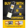 imageAUXITO 1157 Switchback LED Turn Signal Light Bulbs 2057 2357 7528 BAY15D P215W WhiteAmber Dual Color 3030SMD Chipsets with Projector for Turn Signal Blinker Parking Daytime Running Lights