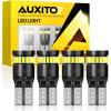 imageAUXITO 194 LED Bulb Amber Yellow Canbus Error Free 168 175 2825 W5W T10 LED Replacement Light Kit for Car Interior Map Marker Exterior Lights License Plate Lights Dome Lights Pack of 2Xenon White