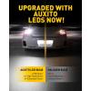 imageAUXITO 3157 LED Bulb White Reverse Lights 3200LM Super Bright 3056 3156 4057 4157 Light for Tail Light Backup light DRL Parking Light Pack of 2