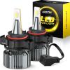 imageAUXITO 5202 H16 LED Fog Light Bulbs 6500K Cool White 400 Brightness CSP Chips 5201 PS19W PS24W 9009 12085 Halogen Bulb DRL Replacement for Sierra Silverado Yukon Tahoe Canyon 2PackCool White