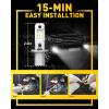 imageAUXITO 5202 H16 LED Fog Light Bulbs 6500K Cool White 400 Brightness CSP Chips 5201 PS19W PS24W 9009 12085 Halogen Bulb DRL Replacement for Sierra Silverado Yukon Tahoe Canyon 2PackCool White