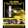 imageAUXITO 5202 H16 LED Fog Light Bulbs 6500K Cool White 400 Brightness CSP Chips 5201 PS19W PS24W 9009 12085 Halogen Bulb DRL Replacement for Sierra Silverado Yukon Tahoe Canyon 2PackAmber Yellow