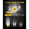 imageAUXITO 5202 H16 LED Fog Light Bulbs 6500K Cool White 400 Brightness CSP Chips 5201 PS19W PS24W 9009 12085 Halogen Bulb DRL Replacement for Sierra Silverado Yukon Tahoe Canyon 2PackCool White