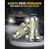 imageAUXITO 5202 LED Fog Light Bulbs or DRL True 11 Mini Size 6500K Cool White 5202 Replacement for Cars Trucks SUVs Nonpolarity Pack of 2Cool white
