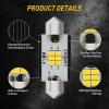 imageAUXITO 578 LED Bulbs 400 Lumens Canbus Error Free 2112 2122 41MM 42MM Festoon LED Bulbs for Dome Light Interior Car License Plate Map Door Courtesy Lights Xenon White Pack of 2