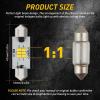 imageAUXITO 578 LED Bulbs 400 Lumens Canbus Error Free 2112 2122 41MM 42MM Festoon LED Bulbs for Dome Light Interior Car License Plate Map Door Courtesy Lights Xenon White Pack of 2