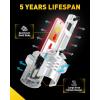 imageAUXITO 880 Fog Light Bulb 16000LM 500 Super Brighter Real 11 Mini Size 899 Fog Lights 6500K White No Adapter Required NonPolarity No Fan Plug and Play 893 LED Light Kit 2PCS