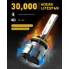 imageAUXITO 880 LED Fog Light Bulbs 6000LM 6500K Cool White Light 300 Brightness 885 893 899 Led Fog Lights CSP LED Chips DRL Replacement for Cars Pack of 2Golden Yellow