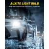 imageAUXITO 9004 Light Bulbs 44000LM Brighter UltraBright Plug N Play Long Lifespan No Flicker 99 Compatibility Pack of 2