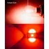 imageAUXITO Brilliant Red 3056 3057 3156 3157 14SMD 3030 Chipsets LED Bulbs with Projector for Brake Light Tail Light Turn Signal Blinkers Pack of 2Brilliant Red