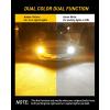 imageAUXITO Brilliant Red 3056 3057 3156 3157 14SMD 3030 Chipsets LED Bulbs with Projector for Brake Light Tail Light Turn Signal Blinkers Pack of 2WhiteAmber Yellow Switchback