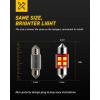 imageAUXITO CANBUS Error Free 4SMD 3030 Chipset 31mm 125 inch DE3175 DE3021 Festoon 6000K Xenon White LED Bulbs Replacement for Interior Map Dome Marker License Plate LightsPack of 4