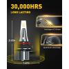 imageAUXITO H10 LED Fog Light Bulbs 6000LM 400 Brightness 11 Mini Size 9145 LED Fog lights Plug N Play Wireless 9045 LED Fog Bulbs Fit for H10 9145 9140 9045 9040