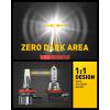 imageAUXITO H11 H8 H16 LED Fog Light Bulb 400 Brightness Super Bright 6500K Cool White Plug and Play Fanless H11 Halogen Replacement Fog lights DRL Bulbs for Vehicle Pack of 2