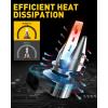 imageAUXITO H11 H8 H16 LED Fog Light Bulb 400 Brightness Super Bright 6500K Cool White Plug and Play Fanless H11 Halogen Replacement Fog lights DRL Bulbs for Vehicle Pack of 2