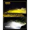 imageAUXITO H11 H8 LED Fog Light Bulb Fanless 40W 6000LM High Brightness 3000K Golden Yellow CSP LED Chips H16 H11 H8 Fog Bulbs DRL Replacement Pack of 2White  Yellow