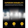 imageAUXITO H11 H8 LED Fog Light Bulb Fanless 40W 6000LM High Brightness 3000K Golden Yellow CSP LED Chips H16 H11 H8 Fog Bulbs DRL Replacement Pack of 2White