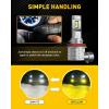 imageAUXITO H11 H8 LED Fog Light Bulb Fanless 40W 6000LM High Brightness 3000K Golden Yellow CSP LED Chips H16 H11 H8 Fog Bulbs DRL Replacement Pack of 2White  Yellow