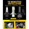 imageAUXITO H13 Bulb 900 Brighter Plug and Play Canbus Ready with Fan Pack of 2