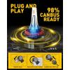 imageAUXITO H8 H11 H16 LED Fog Light Bulbs 3000K Amber Yellow Strong Penetrating Power Long Lifespan Plug and Play Canbus Error Free Halogen Replacement DRL Bulbs for Rainy Snowy Foggy 2 Pack