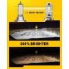 imageAUXITO Upgraded H7 LED Light Bulb 300 Brighter 6500K White No Adapter Required Plug n Play H7ll LED Bulbs with Fan for Fog Light DRL Pack of 2