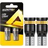 imageAUXITO 194 LED Bulb Amber Yellow Canbus Error Free 168 175 2825 W5W T10 LED Replacement Light Kit for Car Interior Map Marker Exterior Lights License Plate Lights Dome Lights Pack of 2Amber Yellow