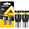 imageAUXITO 194 LED Bulb Amber Yellow Canbus Error Free 168 175 2825 W5W T10 LED Replacement Light Kit for Car Interior Map Marker Exterior Lights License Plate Lights Dome Lights Pack of 2Xenon White