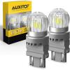 imageAUXITO 3157 LED Bulb White Reverse Lights 3200LM Super Bright 3056 3156 4057 4157 Light for Tail Light Backup light DRL Parking Light Pack of 2