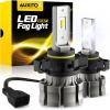 imageAUXITO 5202 LED Fog Light Bulbs 6500K Cool White 6000 Lumen Plug And Play 300 Brighter 5201 PS19W 12085 PS24W Daytime Running Lights Replacement Pack of 26500K White