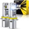 imageAUXITO 9004 Light Bulbs 44000LM Brighter UltraBright Plug N Play Long Lifespan No Flicker 99 Compatibility Pack of 2