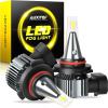 imageAUXITO H10 LED Fog Light Bulbs 6000LM 400 Brightness 11 Mini Size 9145 LED Fog lights Plug N Play Wireless 9045 LED Fog Bulbs Fit for H10 9145 9140 9045 9040
