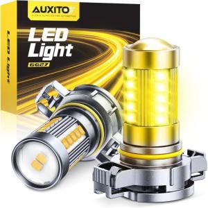 imageAUXITO 5202 LED Fog Light Bulbs or DRL True 11 Mini Size 6500K Cool White 5202 Replacement for Cars Trucks SUVs Nonpolarity Pack of 2Yellow