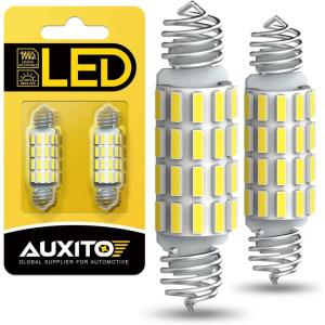 imageAUXITO 578 LED Bulbs 2112 2122 Festoon Bulb 39mm 41mm 42mm LED Lights Bulb 6500K White Extremely Bright 4014 SMD for Car Truck LED Interior Dome Map Door Courtesy Lights License Plate Bulbs 4 Pack39mm42mm 2 PACK