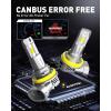 imageAUXITO H8 H9 H11 Light Bulbs Direct H11 Replacement 30000LM Fog Light Mini Size Pack of 2