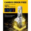 imageAUXITO UpgradedH7 LED Bulbs 350 Brighter 6500K White 11 Mini Size No Adapter Required NonPolarity AllinOne H7ll Fog Light Bulb Plug and Play Pack of 2