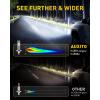imageAUXITO H1 LED Bulbs 600 UltraBright 6500K White No Adapter Required Easy install Long Lifespan No Flicker 99 Compatibility Pack of 2H1