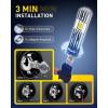 imageAUXITO H1 LED Bulbs 600 UltraBright 6500K White No Adapter Required Easy install Long Lifespan No Flicker 99 Compatibility Pack of 2H1