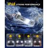 imageAUXITO H1 LED Bulbs 600 UltraBright 6500K White No Adapter Required Easy install Long Lifespan No Flicker 99 Compatibility Pack of 2H1