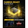 imageAUXITO 9005HB3 H11H8H9 LED Bulbs Combo 50000LM Bright 6500K Cool White 120W Fanless Fog Light Bulbs Pack of 4