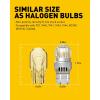 imageAUXITO Upgraded 7443 LED Bulbs Turn Signal Lights Amber Yellow 400 Brighter 7440 7444 7441 W21W LED Amber Lights for Blinker Signal Lights Parking Light Side Marker Light Pack of 2