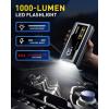 imageAUXITO 6000A Jump Starter 12V Car Battery Jump Starter Up to All Gas ampamp 12L Diesel Engine with LED Display Portable Jump Box with 3 Modes Flashlight and Jumper Cable Storage Case
