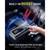imageAUXITO 6000A Jump Starter 12V Car Battery Jump Starter Up to All Gas ampamp 12L Diesel Engine with LED Display Portable Jump Box with 3 Modes Flashlight and Jumper Cable Storage Case