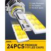 imageAUXITO H49003 Bulbs 40000LM 900 Brighter 6500K Cool White Upgraded Fanless Design Fog Light Bulbs with Copper Base ErrorFree PlugNPlay Pack of 29005